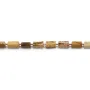 Jaspe Paisagem barroco 7x11mm x 40cm (31pcs)