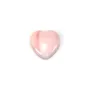 Pink Conch Heart Cabochon 16mm x 1pc