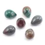 Pendentif d'agate indienne semi-percé, en forme de goutte, 15x20mm x 1pc