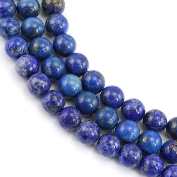 Lapis lazuli rond 10mm - Qualité B x 39cm