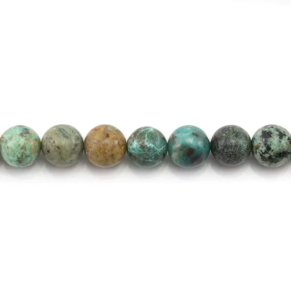 Chrysokoll rund 10mm x 39cm