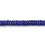 Rondel heishi de lapislázuli 3x8mm x 40cm