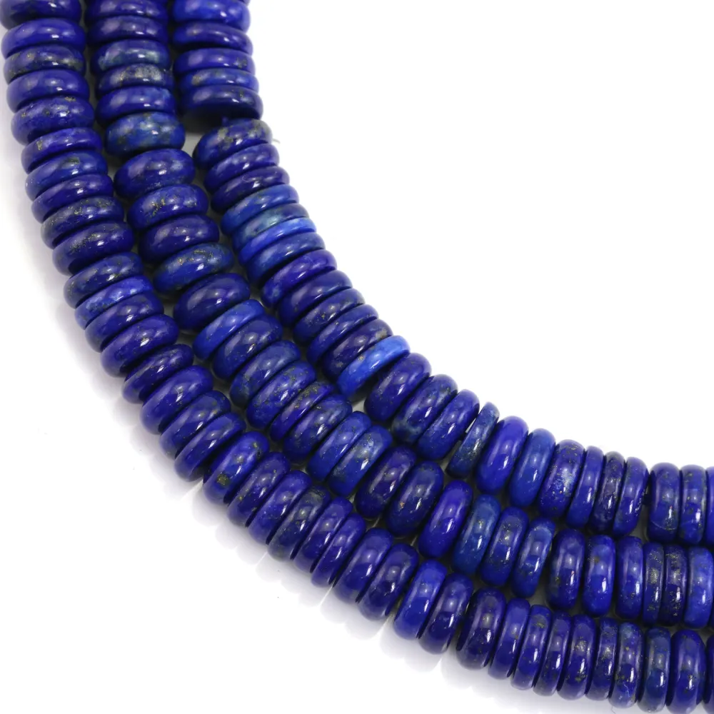 Lapis Lazuli Rondelle Heishi 3x8mm x 40cm