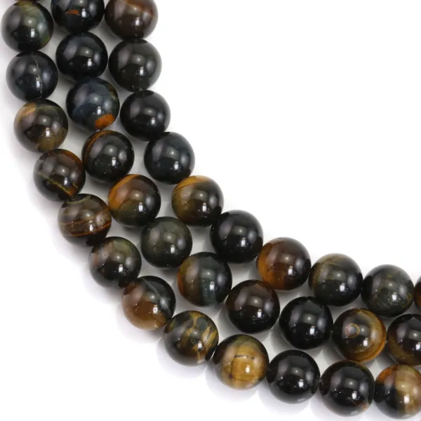 Oeil de Tigre & Faucon rond 8.5mm x 39cm