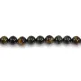 Oeil de Tigre & Faucon rond 8.5mm x 39cm