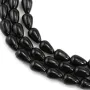 Onice nero goccia 6x9mm x 39cm
