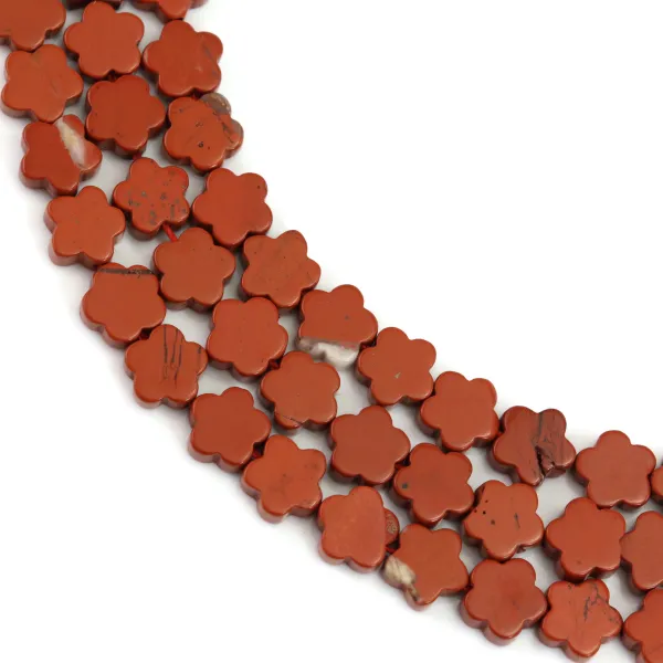 Red jasper flower 6mm x 38cm