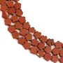 Diaspro rosso fiore 6mm x 38cm