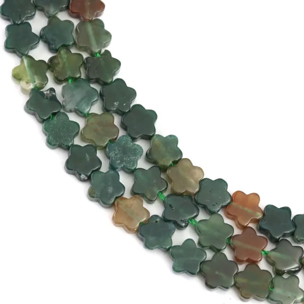 Indian flower agate 6mm x 38cm