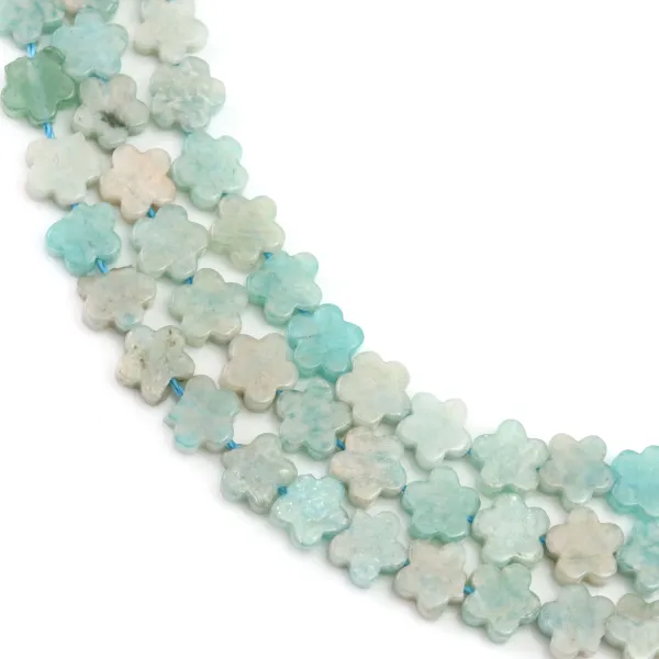 Amazonite from Peru flower 6mm x 38cm
