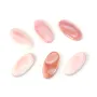 Cabujón Caracol rosado ovalado 15x30mm x 1pc