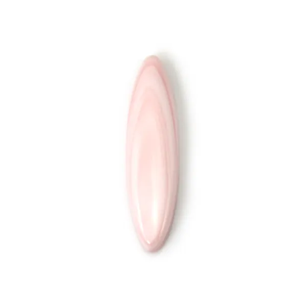 Cabujón Lambi rosa ovalado 8x32mm x 1pc