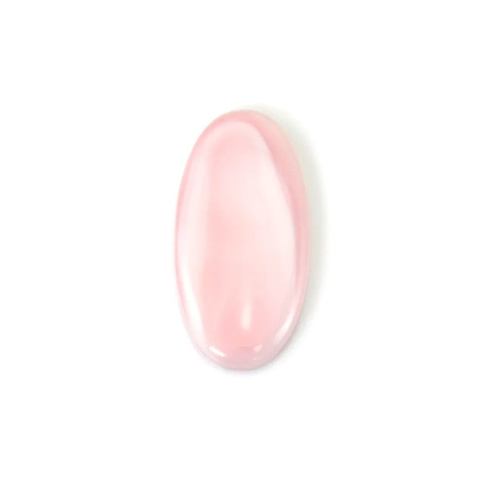 Oval Pink Conch Cabochon 18x36mm x 1pc