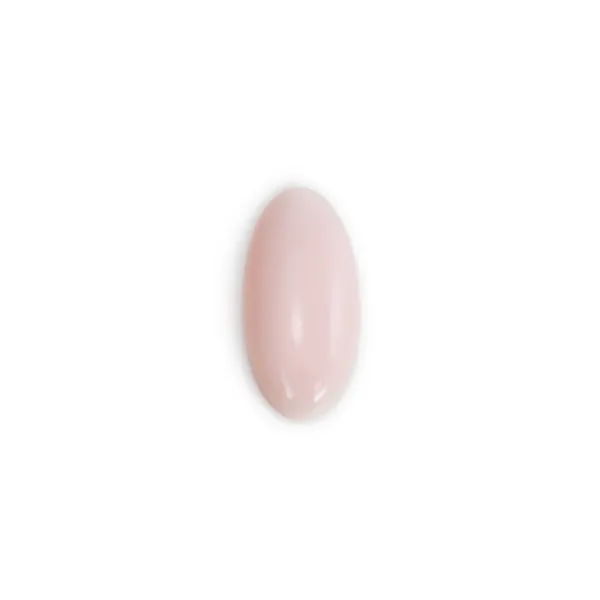 Oval pink Lambi cabochon 7x14mm x 1pc
