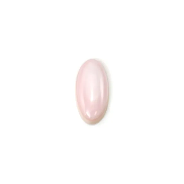 Cabujón Lambi rosa ovalado 6x12mm x 1ud