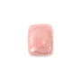 Cabochão Lambi rosa retângulo 8x10mm x 1pc