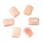 Cabujón Concha de mar rosa rectángulo 10x14mm x 1pc