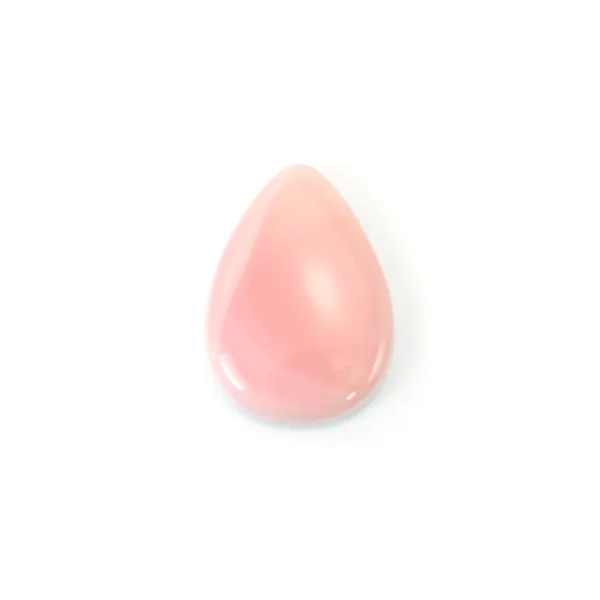 Cabochão Lambi rosa gota 18x25mm x 1pc