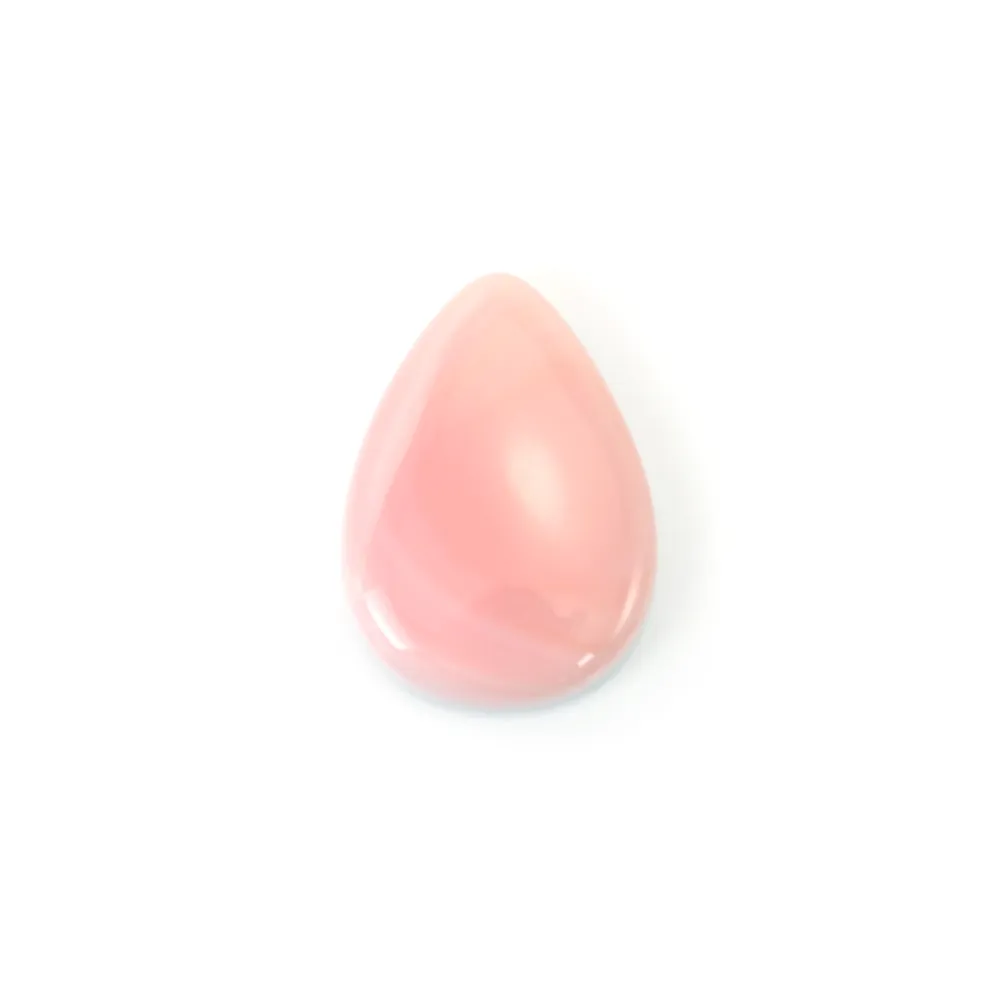 Cabochon Lambi rose goutte 18x25mm x 1pc