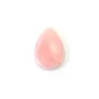 Cabochão Lambi rosa gota 18x25mm x 1pc
