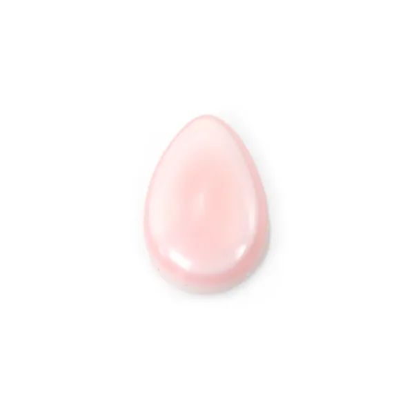 Cabochon Conchiglia rosa goccia 7x10mm x 1pc