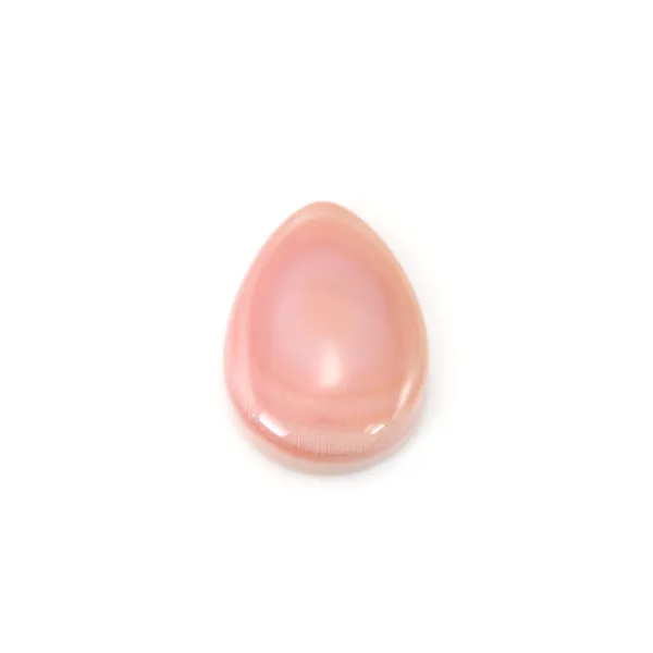 Cabochon Lambi rose goutte 10x14mm x 1pc