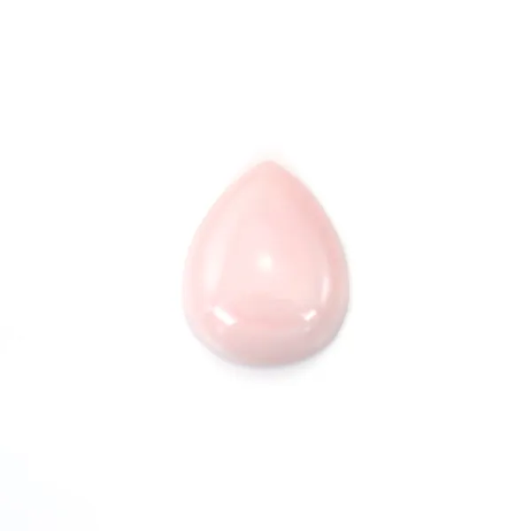 Rosenfarbener Lambi-Cabochon Tropfen 8x10mm x 1Stk