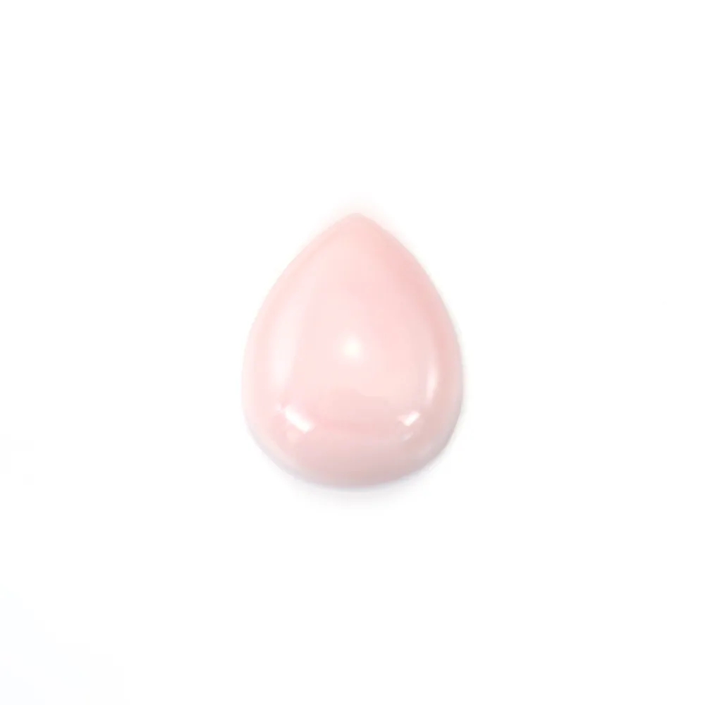 Cabochon Lambi rose goutte 8x10mm x 1pc