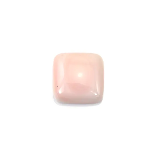Cabochon Lambi rose carré 10mm x 1pc