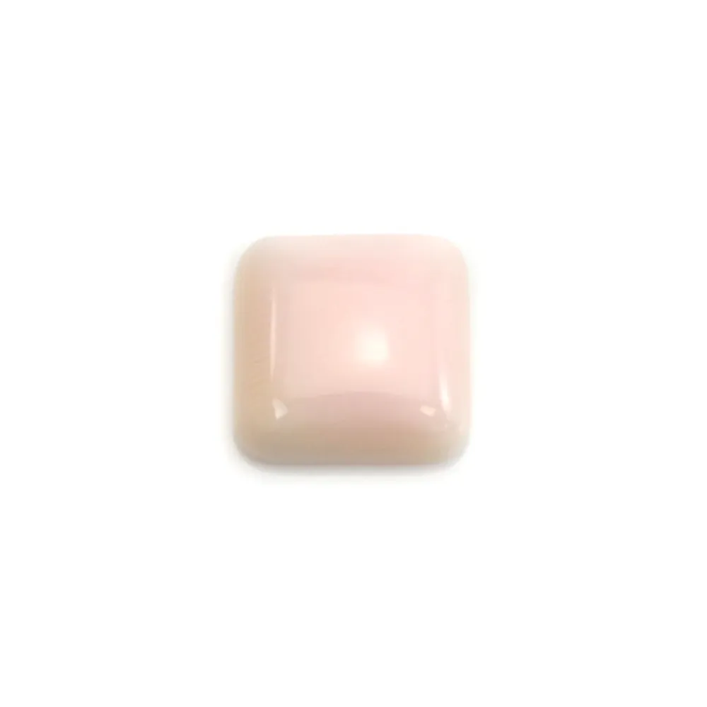 Cabochon Lambi rose carré 8mm x 1pc
