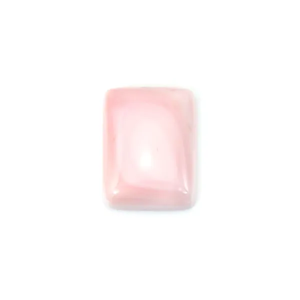 Cabochão Lambi rosa retângulo 13x18mm x 1pc