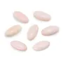 Cabochon Lambi rosa ovale 7x14mm x 1pc