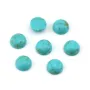 Reconstituted Green Round Turquoise Cabochon 5mm x 4pcs