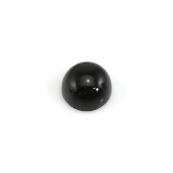 Cabochon Onyx (Agate noire) rond 5mm x 4pcs