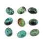 Cabochão Turquesa Africana oval 6x8mm x 2pcs