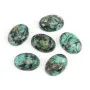 Oval African Turquoise Cabochon 13x18mm x 1pc