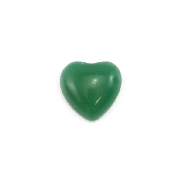 Cabochão Aventurina coração 12mm x 2pcs