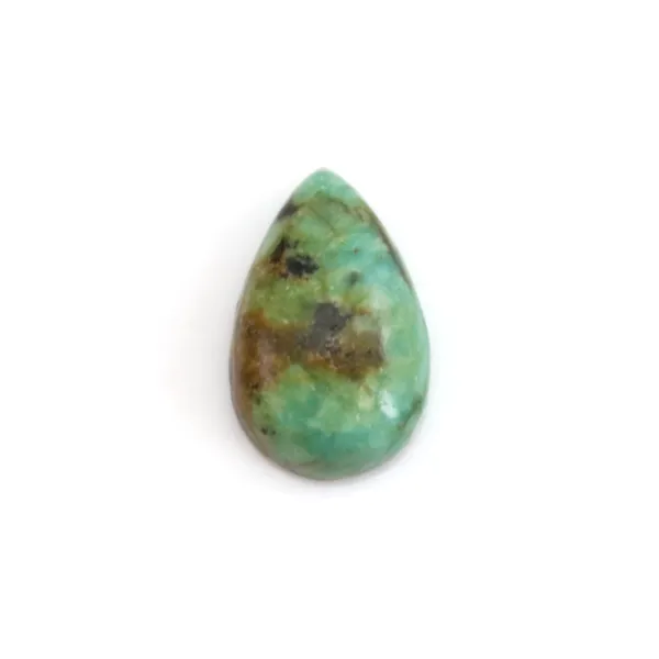 African Turquoise Cabochon drop 3.7x5.7mm x 2pcs
