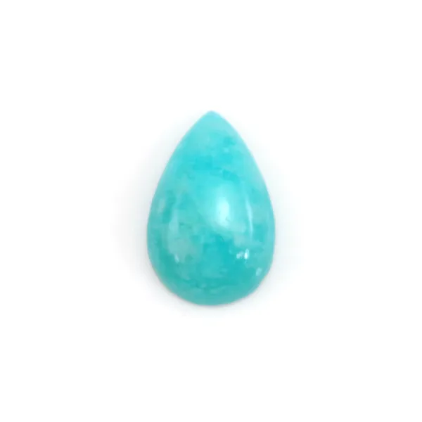 Cabochon Amazonite du Pérou goutte 3.7x5.7mm x 2pcs