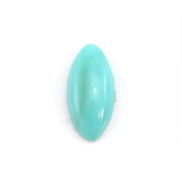 Cabujón Turquesa natural ovalada 3x6mm x 1pc