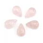Cabochão de Quartzo rosa gota 4x6mm x 4pcs