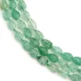 Quartzo Aventurina (Morango verde) gota facetada 4x6mm x 38cm