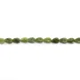 Canada jade faceted drop 4x6mm x 38cm