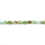 Chrysopras facettierter Tropfen 4x6mm x 38cm