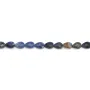 Dumortierite goccia sfaccettata 4x6mm x 38cm