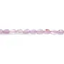 Jade violet faceted drop 4x6mm x 38cm