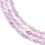 Goccia sfaccettata di giada viola 4x6mm x 38cm