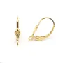 Fleur de lys sleepers 15mm - Gold Filled x 2pcs