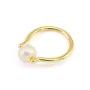 Ring for fully drilled pearl - Gold x 1pc