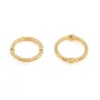 Separador redondo decorado 12mm - Dourado x 2pcs